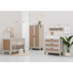 TWF Ledikant 60 x 120 - Commode 3 Laden - Hanglegkast 2 Deuren Tampere
