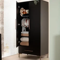 TWF Ledikant 60 x 120 - Commode 3 Laden - Hanglegkast 2 Deuren 1 Lade Modena Metaal