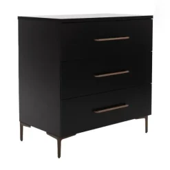TWF Ledikant 60 x 120 - Commode 3 Laden - Hanglegkast 2 Deuren 1 Lade Modena Metaal