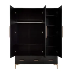 TWF Ledikant 60 x 120 - Commode 3 Laden - Hanglegkast 2 Deuren 1 Lade Modena Metaal