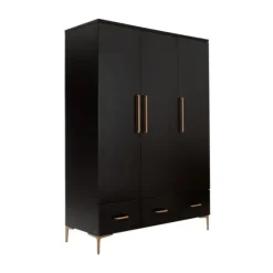 TWF Ledikant 60 x 120 - Commode 3 Laden - Hanglegkast 2 Deuren 1 Lade Modena Metaal