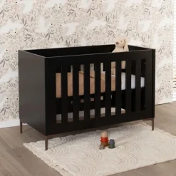 TWF Ledikant 60 x 120 - Commode 3 Laden - Hanglegkast 2 Deuren 1 Lade Modena Metaal