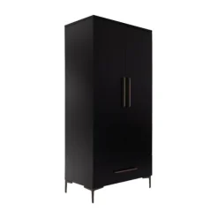 TWF Ledikant 60 x 120 - Commode 3 Laden - Hanglegkast 2 Deuren 1 Lade Modena Metaal