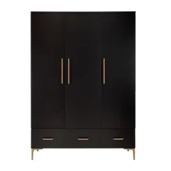 TWF Ledikant 60 x 120 - Commode 3 Laden - Hanglegkast 2 Deuren 1 Lade Modena Metaal