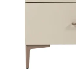 TWF Ledikant 60 x 120 - Commode 3 Laden - Hanglegkast 2 Deuren 1 Lade Salerno Metaal