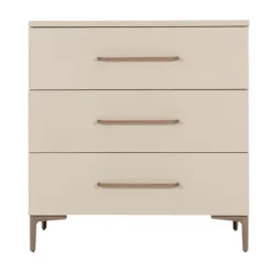 TWF Ledikant 60 x 120 - Commode 3 Laden - Hanglegkast 2 Deuren 1 Lade Salerno Metaal
