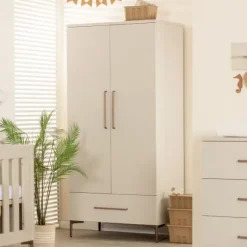 TWF Ledikant 60 x 120 - Commode 3 Laden - Hanglegkast 2 Deuren 1 Lade Salerno Metaal