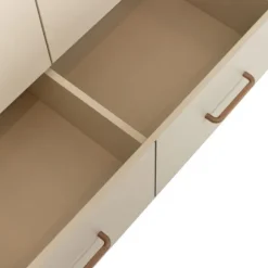 TWF Ledikant 60 x 120 - Commode 3 Laden - Hanglegkast 2 Deuren 1 Lade Salerno Metaal