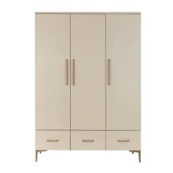 TWF Ledikant 60 x 120 - Commode 3 Laden - Hanglegkast 2 Deuren 1 Lade Salerno Metaal