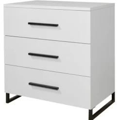 TWF Ledikant 60 x 120 - Commode 3 Laden - Hanglegkast 2 Deuren/1 Lade Torino