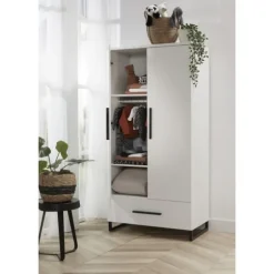 TWF Ledikant 60 x 120 - Commode 3 Laden - Hanglegkast 2 Deuren/1 Lade Torino