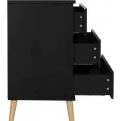 TWF Ledikant 60 x 120 - Commode Beach Island Black