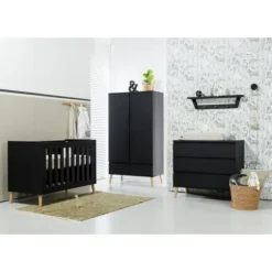 TWF Ledikant 60 x 120 - Commode Beach Island Black