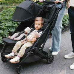 Uppababy MINU Duo Buggy - Greyson Carbon Frame Met Bruin Leer
