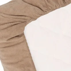 Witlof For Kids Ledikantdeken Tuck-Inn Soft Sand Velvet Rib 60 x 120 cm