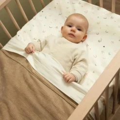 Witlof For Kids Ledikantdeken Tuck-Inn Soft Sand Velvet Rib 60 x 120 cm