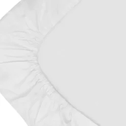 Witlof For Kids Ledikantlaken Tuck-Inn Ruffle Wit 60 x 120 cm