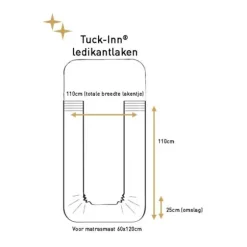 Witlof For Kids Ledikantlaken Tuck-Inn Plooien Magical Days 60 x 120 cm